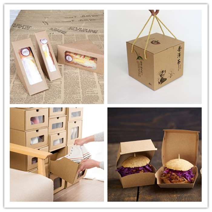 50g 60g 80g Food Grade Brown Kraft Paper For Paper Boxes Making