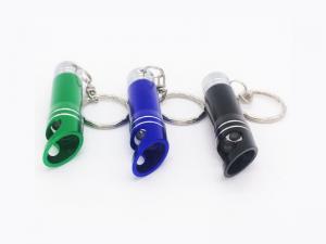 China Custom cheap personalized promotion anodized aluminum mini led keychain light beer bottle opener key ring on sale