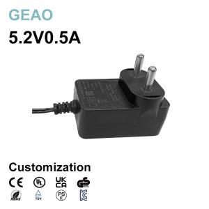 Quality 5.2v 0.5a Wall Mounted Ac Adapters For Worldwide Purifier Sweeper Massage Chair Industrial Computer for sale