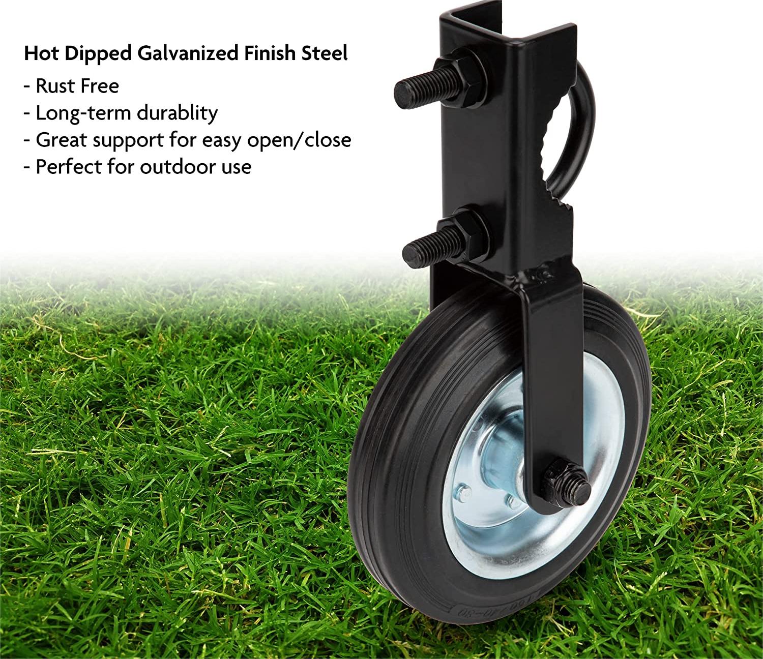 Iron Farm Gate Caster Wheel for 6 Inch Under Mount Farm Gate in Outdoors and Garden