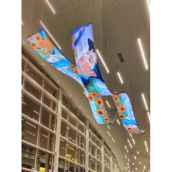 Creative Custom LED Pantallas Soft LED Display Curved LED Flexible Large Screen Indoor Outdoor Display Screen