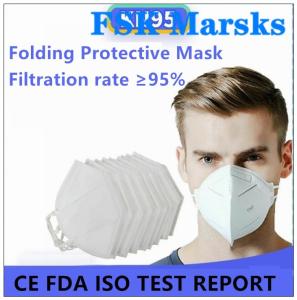 Quality Enlarged Foldable N95 Dust Mask Excellent Bacterial Filtration Melt Blown for sale