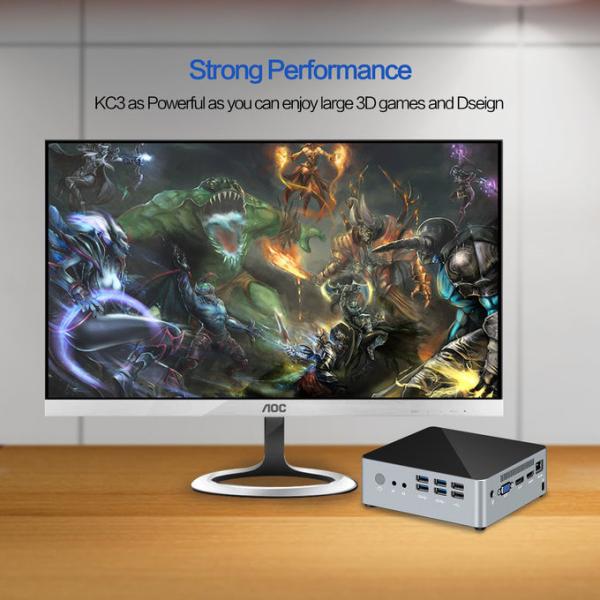 Durable Intel® Core™ I7 7500U Mini PC 6xUSB Ports 3 Display Ports To Connect LCD