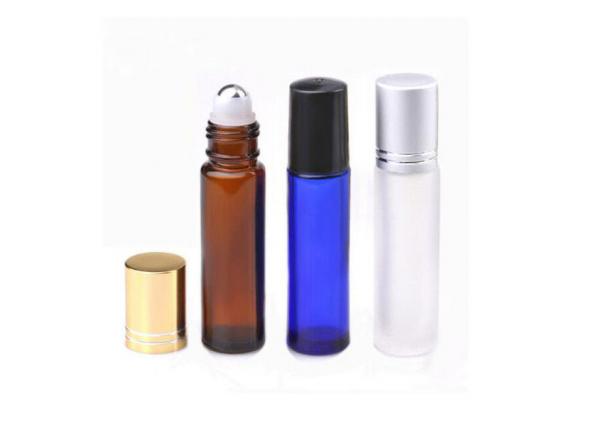 Buy Portable Colored Glass Roll On Bottles 4ml 8ml 10ml For Skin Care Cream at wholesale prices