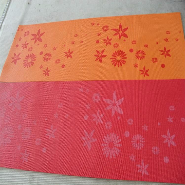 Eco-friendly pvc logo printed yoga mat crossfit mat