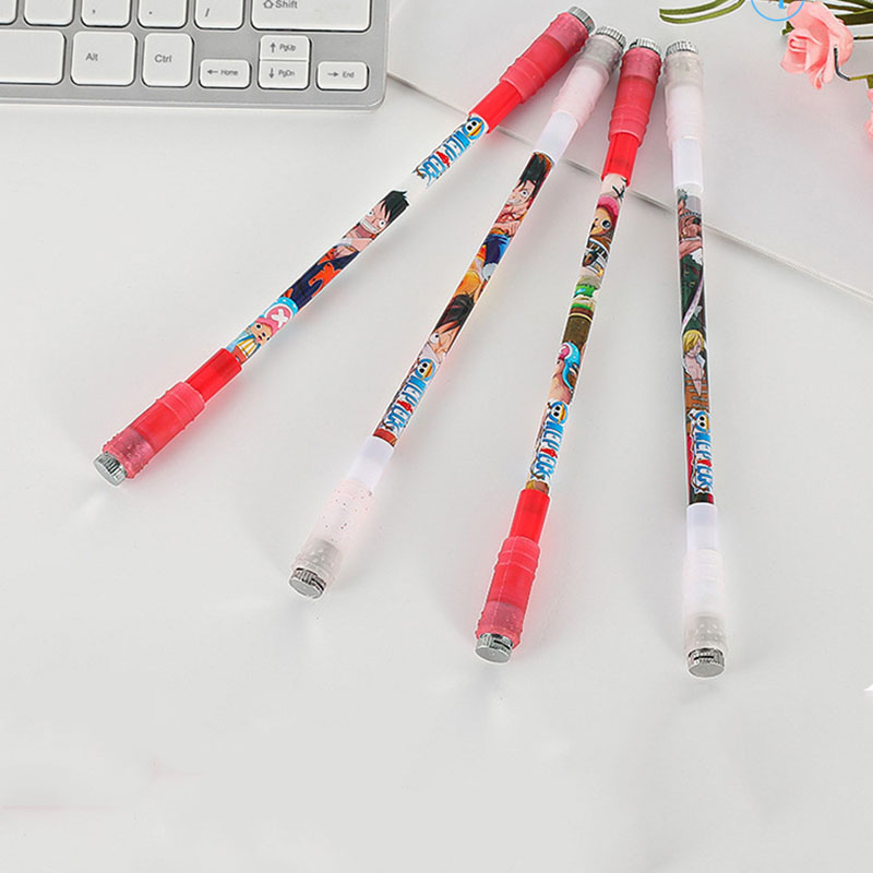 Novelty Led Light Spinner Pen Fingertip Illumination Decompression Gyro Business Ballpoint Pen