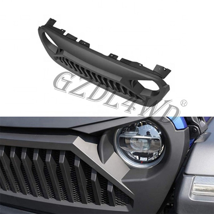 ABS Front Bumper Grille For Jeep Wrangler Jl 2018 / Car Front Grill Parts