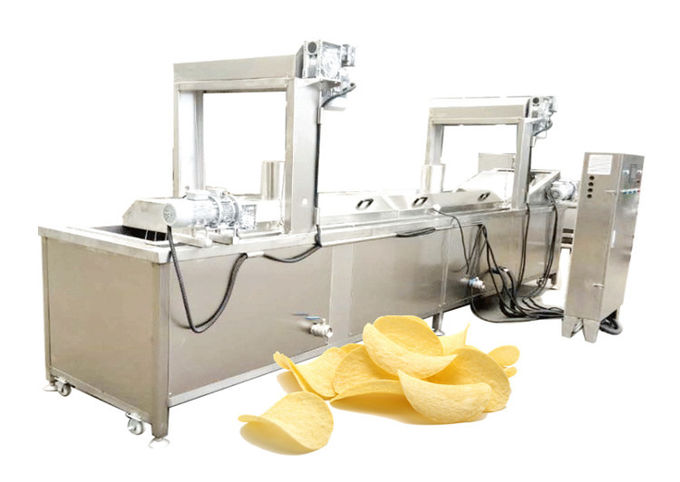 automatic continuous chicken deep fryer machine