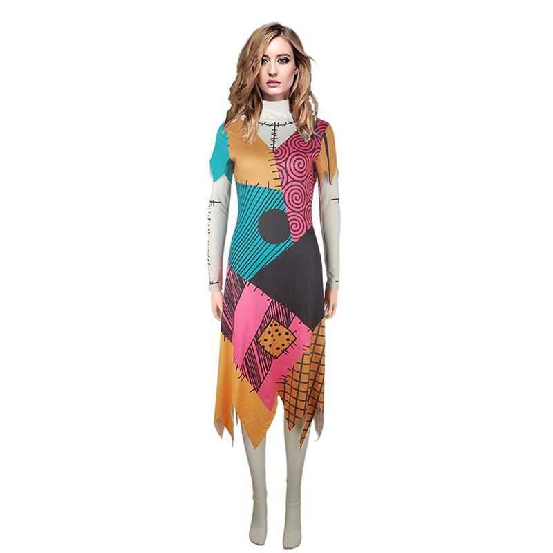 Dream Sally Kellington Cosplay Halloween Costume in MCB005 Nightmare Before Christmas