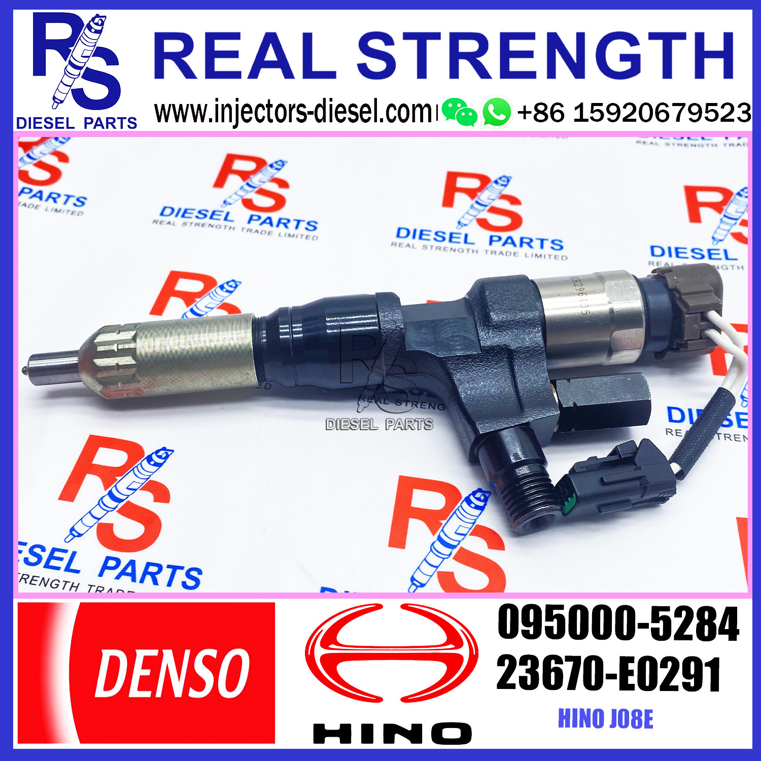 For HINO J08E 23910-1360 23670-E0290 23670-E0291 Densos Fuel Injector 095000-5280 095000-5283 095000-5284