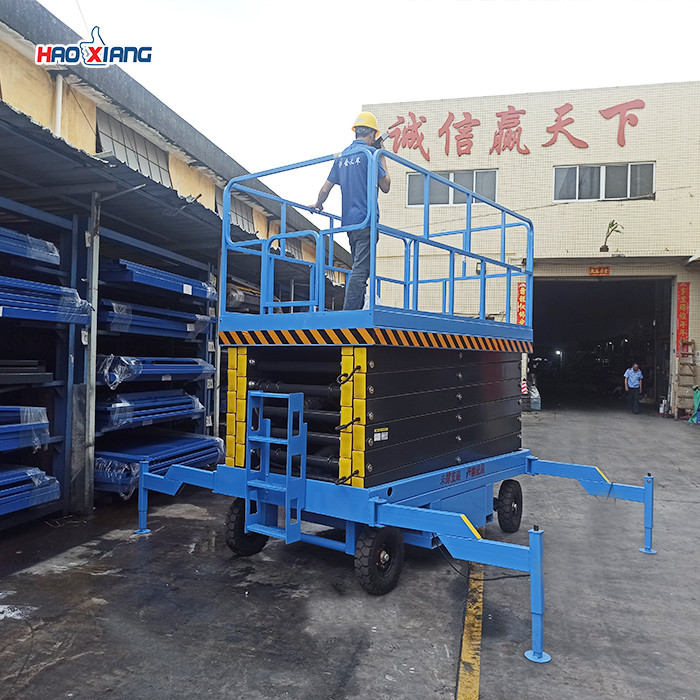 1500kg Hydraulic Mobile Scissor Lift 16s-132s Portable Aerial Lift