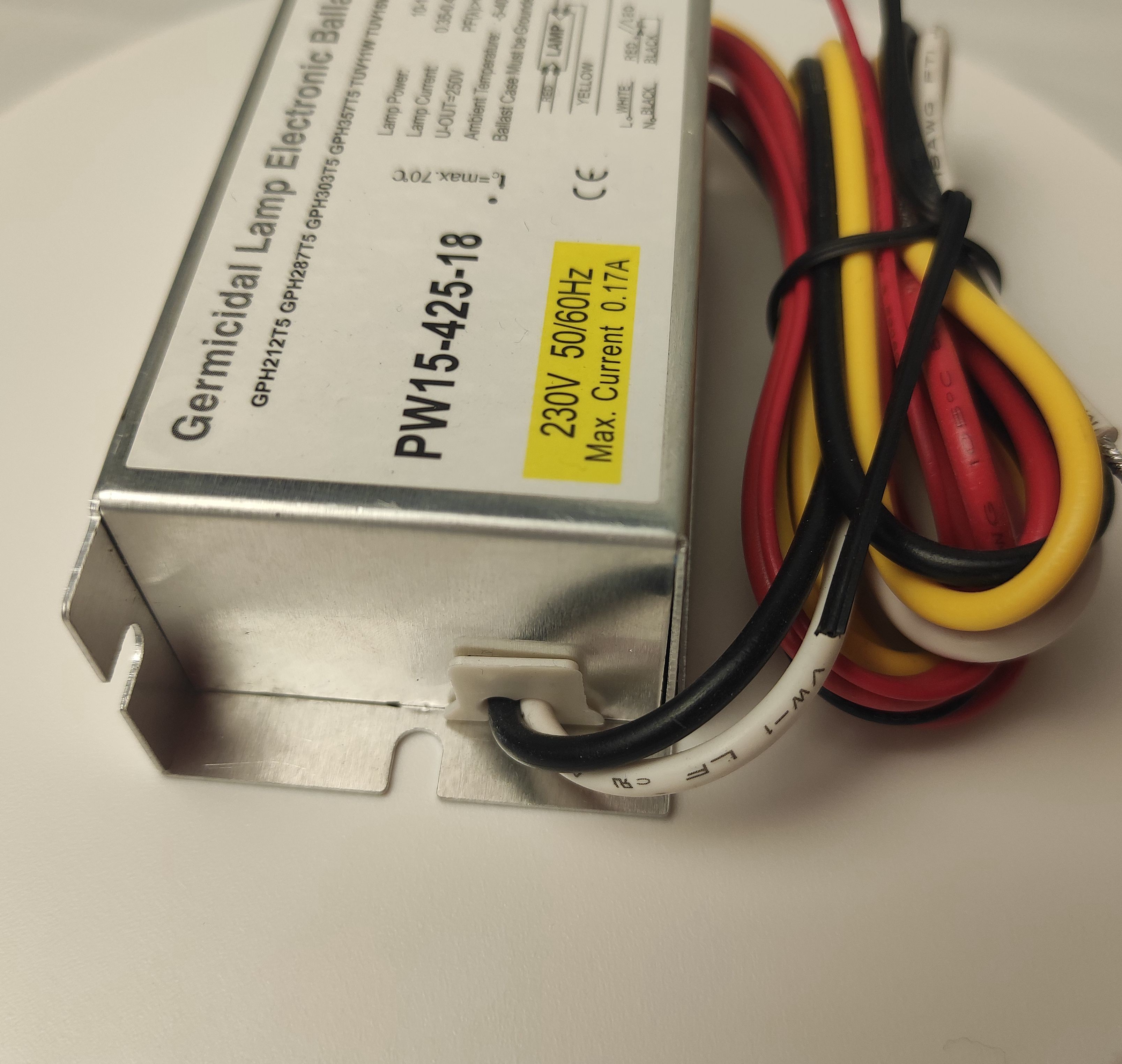 24V DC Electronic UVC Lamp Ballast Sterilizer 18w 4 Pin For T5