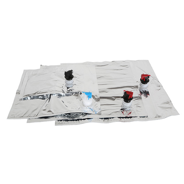Custom 3L BIB Bag In Box Food Grade Foil Juice Coffee Tea Wine Aseptic With Spigot