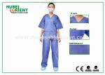 CE Certificated Disposable Protective Gowns Breathable 35 - 60gsm Weight