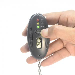 Quality Drive safety Digital Keychain Alcohol Tester Breathalyzer with LED Display for Gift for sale