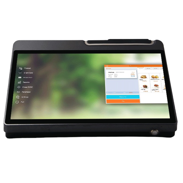 11.6/12.5 inch Android POS Device With Receipt Printer And LED-8/VFD/5"HD 2nd Display