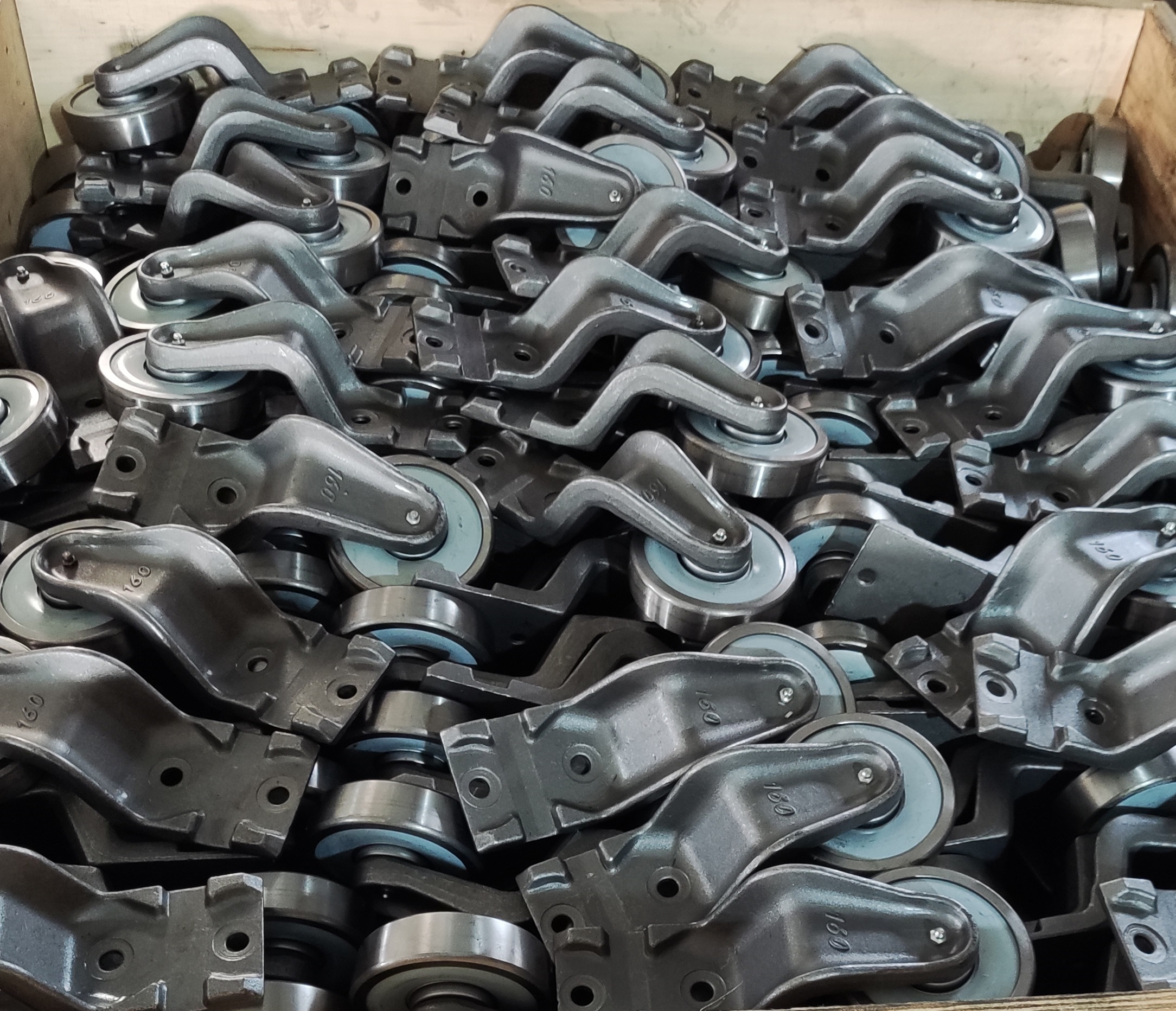 X348 X458 X678 Overhead Conveyor Trolleys Alloy Steel High Strength