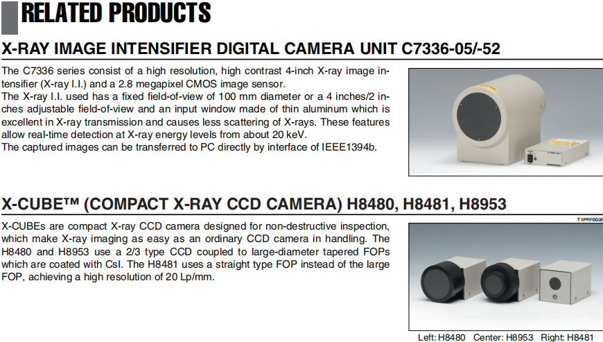 Hamamatsu 150KV Integrated X Ray Sources HV Power Industrial X Ray CT