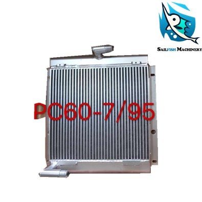Buy Hot sale good quality PC60-7 6D95  oil cooling radiator for KOMATSU excavator at wholesale prices