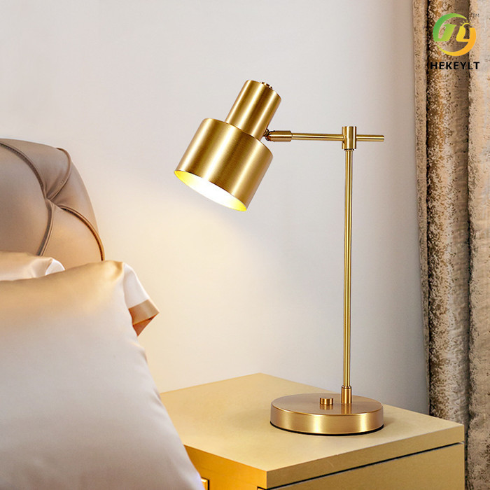 Copper Bedside Table Lamp Nordic Minimalist Creative Decorative