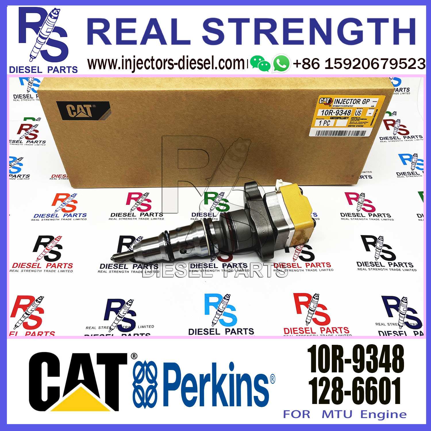 Diesel Fuel Common Rail Injector 1719710 10R9348 171-9710 10R-9348 For CAT Engine