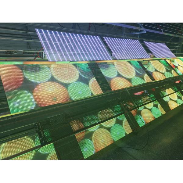 Flexible LED Display with 92% Permeability 16bit Gray Scale and 160° Viewing Angle for Indoor Advertising