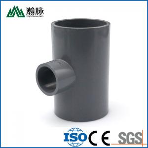 China Grey PVC Tube Fittings DN20 25 32 40 50 63 75 90 Pipe Reducing Tee Customized on sale