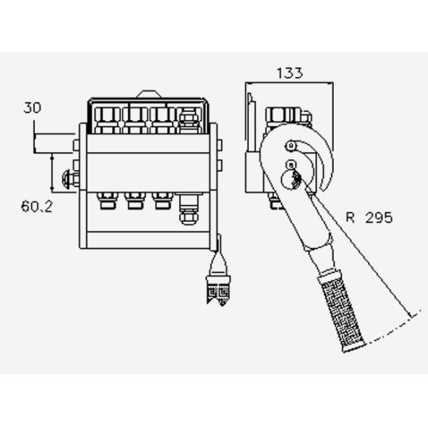 Aluminium Hydraulic Multi Coupler 5 Lines 4 Lines Size 08 1 Line With Electric Connector