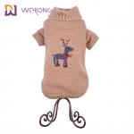 Fleece Dog Hoodie Sweater Thermal With Hat Knitted Dog Jerseys Jumpers