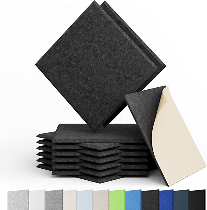 48 Basic Colors Wall Decoration Acoustic Panels Soundproof High Density