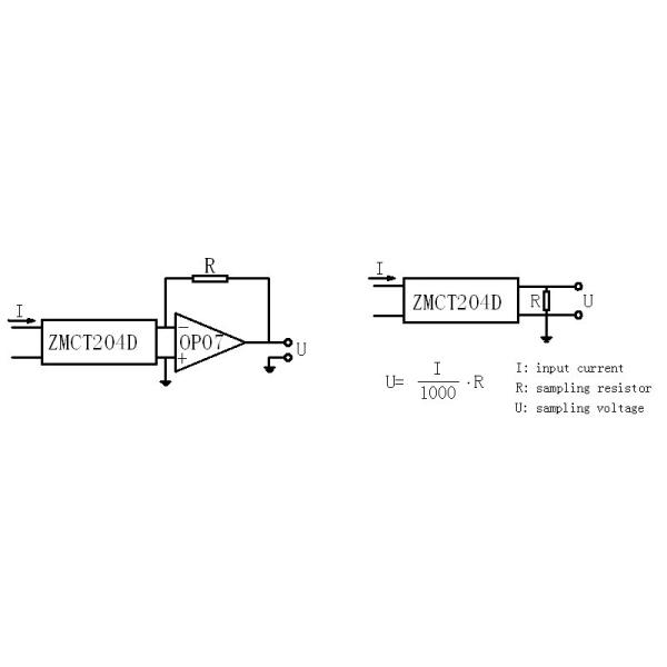 50Ω Sampling Resistor PCB Current Transformer , 0 - 10A Epoxy Encapsulation PCB CT