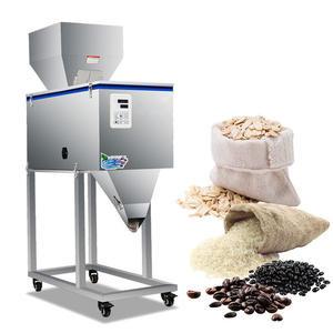 China 100-5000g Vibration Coffee Bean Tea Bag Sachet Powder Pouch Semi Automatic packing Weighing Filling Machine on sale
