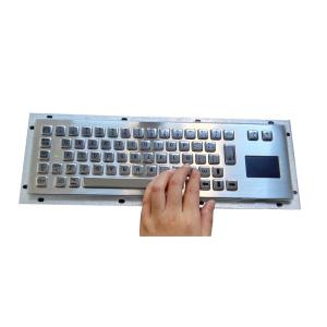 Quality IP65 Metallic Panel Mount Keyboard F1 - F12 / Touch Mouse Easy Operation for sale