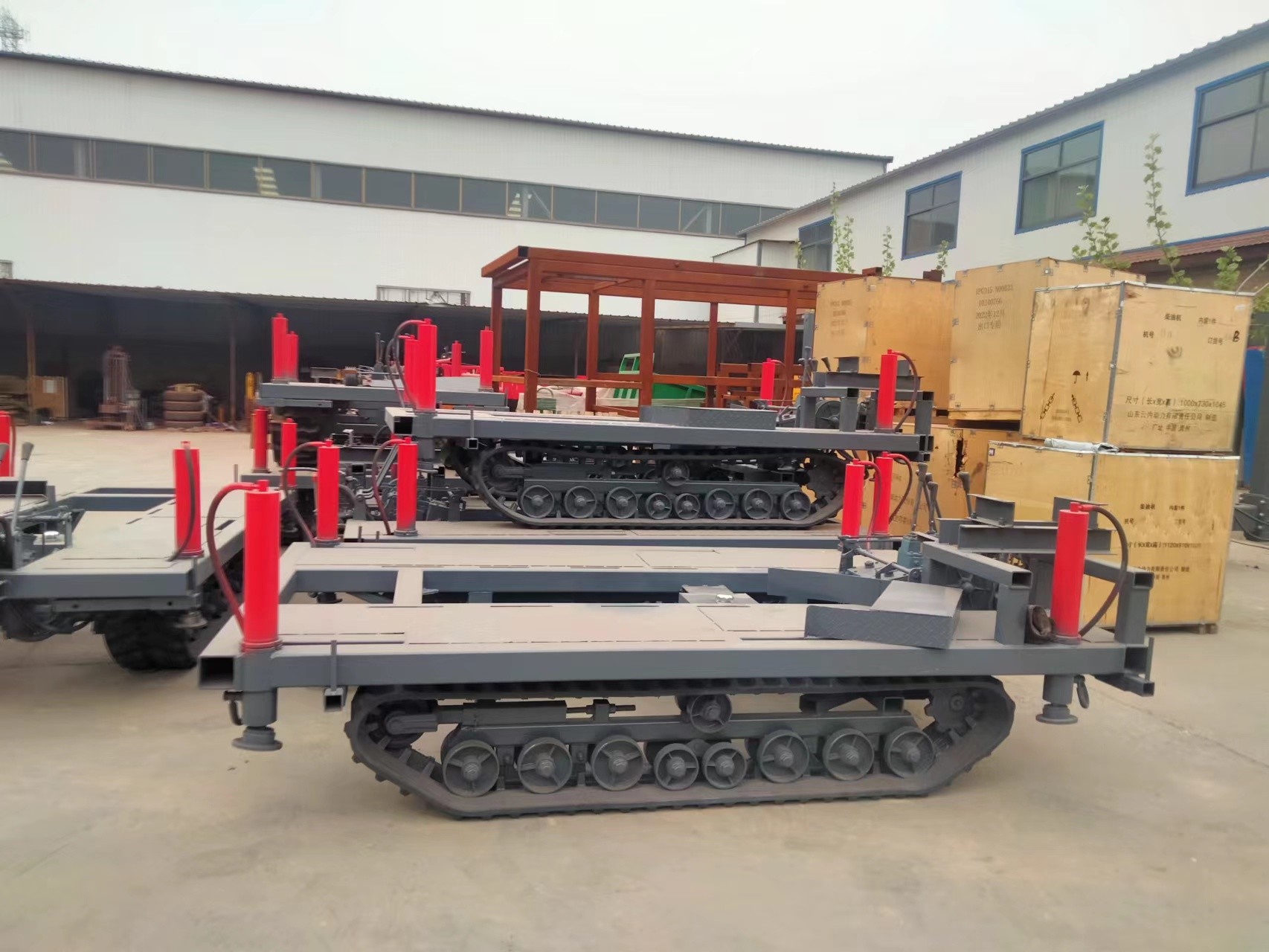 Electric Start Drilling Rig Track Chassis Supports Customization For Transmission Drive