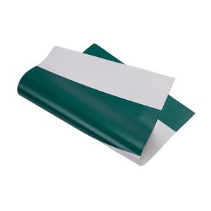 Quality 500DX500D 18X12 Polyester PVC Striped Tarpaulin 500G Abrasion Resistance for sale