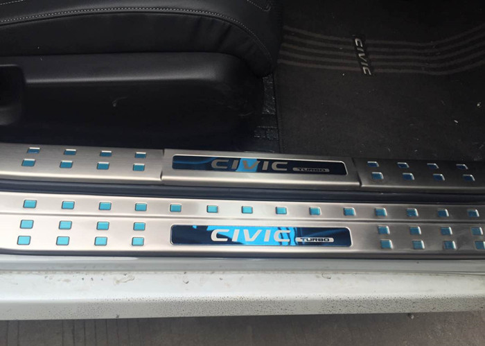 S/S Auto Accessories For HONDA CIVIC 2016 , Side Door Illuminated Sills Scuff Plate