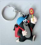 customized logo rubber pvc keychain, Specter logo souvenir rubber keycharm,