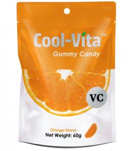 Quality Fruit Shaped Orange Pectin Gummy Candy Golden Vitamin C Pectin Fruit Snacks for sale
