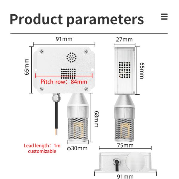 Newest 5-in-1 Sensor BG8051 - High Accuracy Durable IP67 Waterproof for IoT Smart Home Industrial Automation (CE RoHS Certified)
