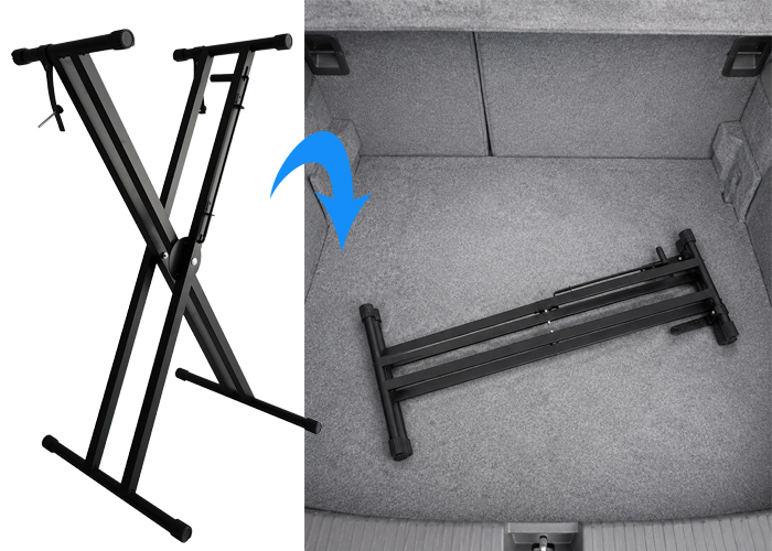Foldable Handheld X Shaped Keyboard Stand Adjustable Universal Keyboard Stand