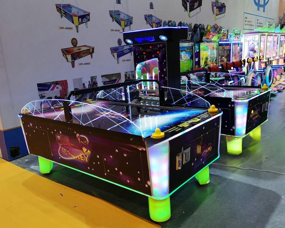 Coin Operated Lottery Game Machine Arcade Air Hockey Table Customized 220*140*170cm