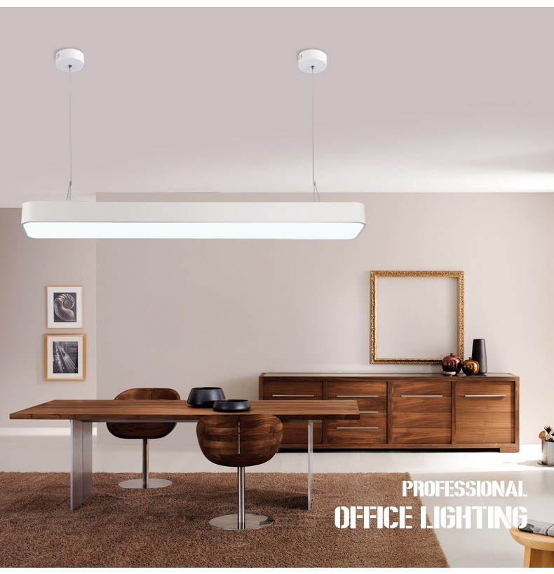 Popular indoor commercial office 48W 1.5M led pendant light for meeting room