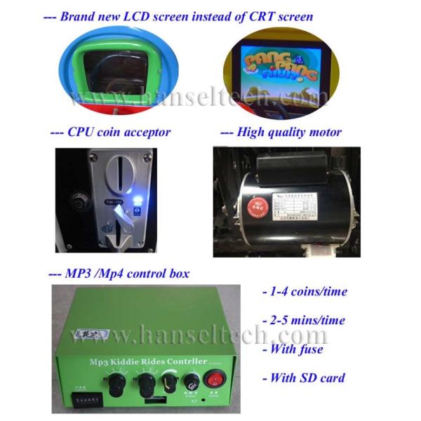 Hansel coin operated amusement rides for sale train kiddie rides for sale