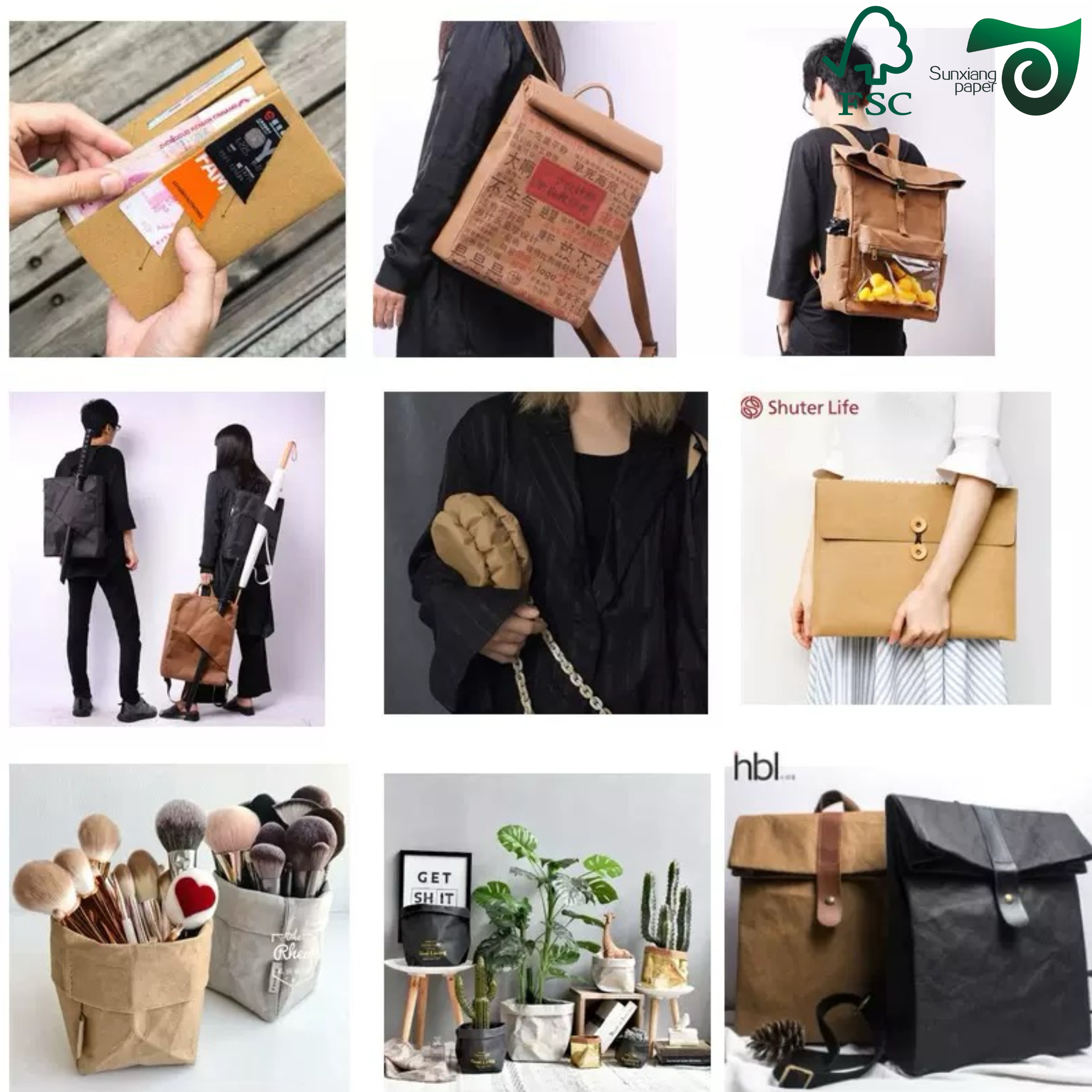 0.55mm Recyclable Washable Waterproof Kraft Paper From Chinese Mill FSC