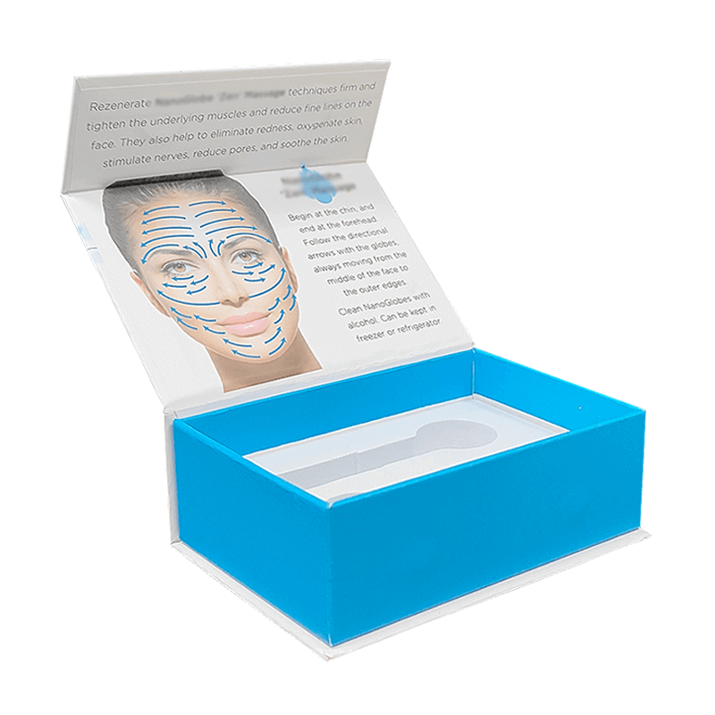 Flap Box Custom Luxury Magnetic Packaging Skin Care Product Foam Insert Magnet Box