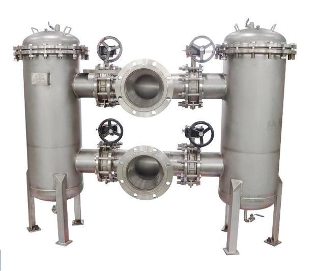 62 KG Weight Stainless Steel Bag Filter Housing System Micron Options for Food Shop