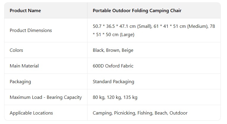 Outdoor Folding Kermit Chair - Square Tube, Bold Design, Ultra - Portable for Camping & Leisure