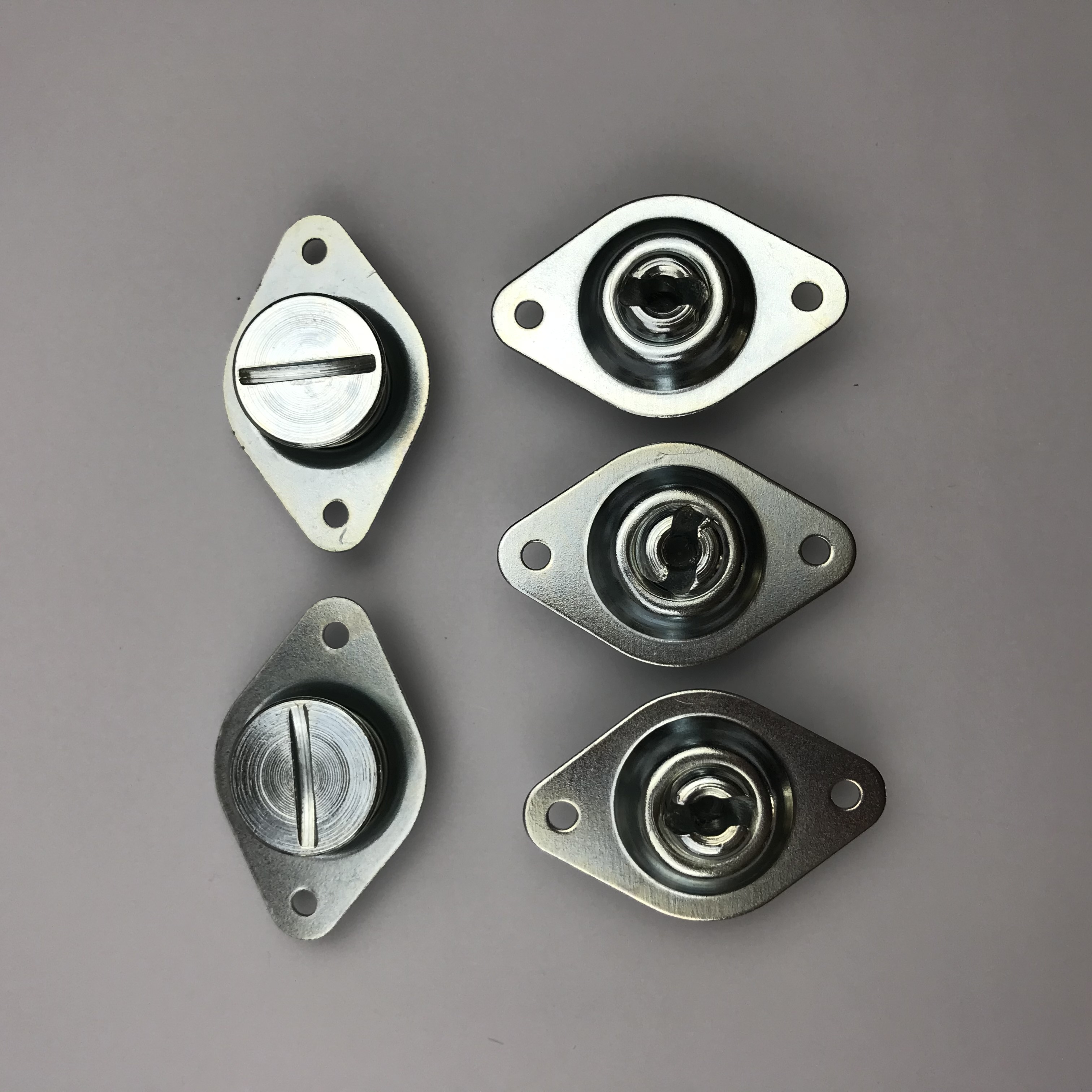 Accepted OEM Universal Steel Self Ejecting Quarter Turn Dzus Stud for Sprintcar 7/16" * .500" Silver Steel