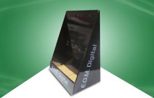 Quality White Cardboard Countertop Displays For Retail Store With Black Plastic Hook for sale