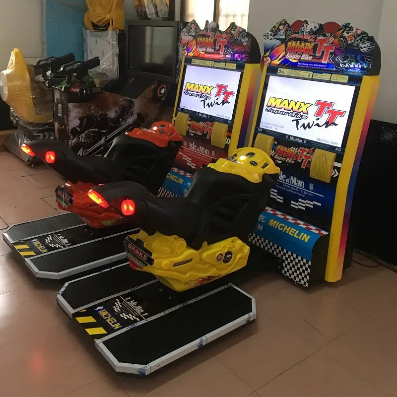 MANX TT Moto Racing Game Machine Amusement Entertainment With 32 Inch Display For 2 Players